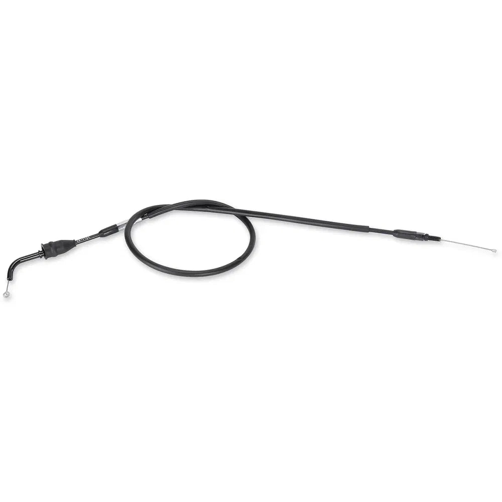 Cable del acelerador de vinilo negro.