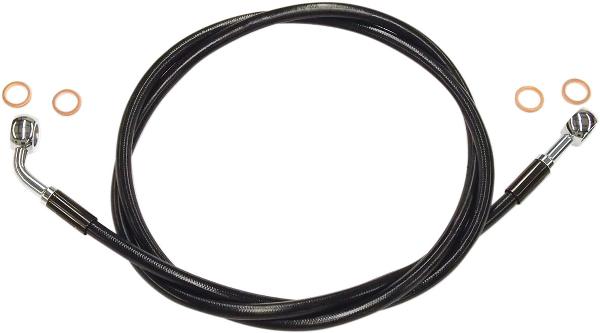 Kit de línea de freno delantero XR de acero inoxidable Extreme Response - Línea de freno - XR - EZ Align - Negro
