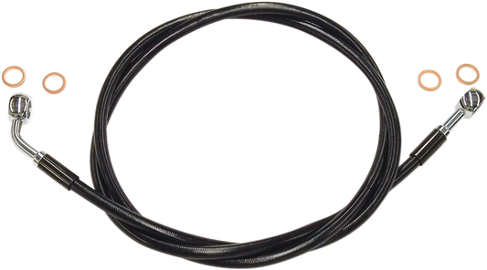 Kit de línea de freno delantero XR de acero inoxidable Extreme Response - Línea de freno - XR - EZ Align - Negro