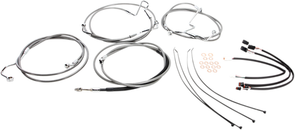 Kit de instalación de manillar XR - Kit de instalación de manillar XR - Perchas para monos de 12"-14" - FLH '17-'20 - Acero inoxidable