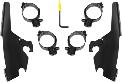 Kit de montaje con bloqueo de gatillo de carenado Batwing - Batwing - Kit de montaje - Negro - FLSB