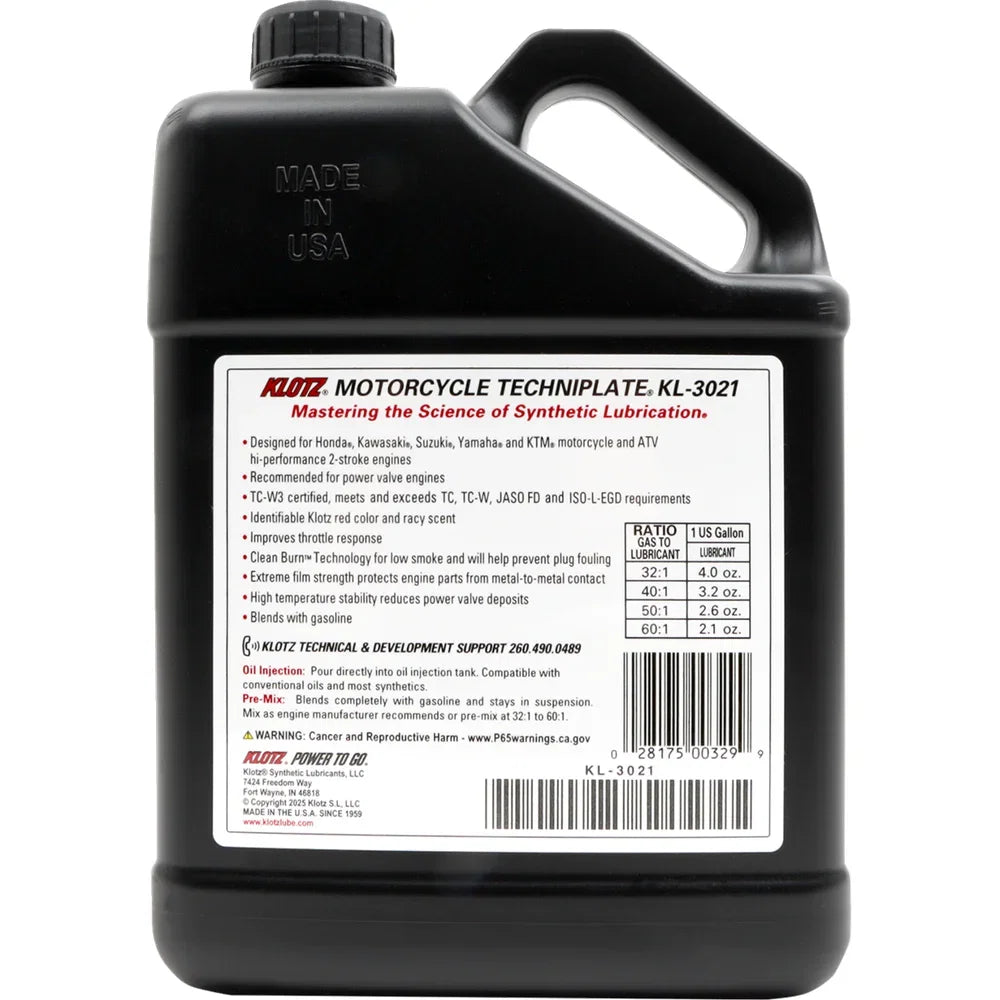 Aceite para motor de 2 tiempos tc-w 3® - 1 galón estadounidense