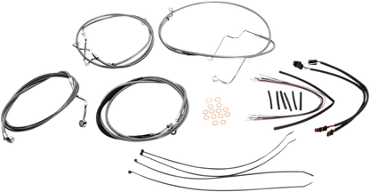 Kit de instalación de manillar XR - Kit de instalación de manillar XR - Perchas para monos de 15"-17" - FLTRX '15 - Acero inoxidable