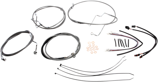 Kit de instalación de manillar XR - Kit de instalación de manillar XR - Perchas para monos de 15"-17" - FLTRX '15 - Acero inoxidable