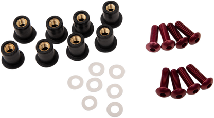 Kit de tornillos para parabrisas - Kit de tornillos para parabrisas - Rojo