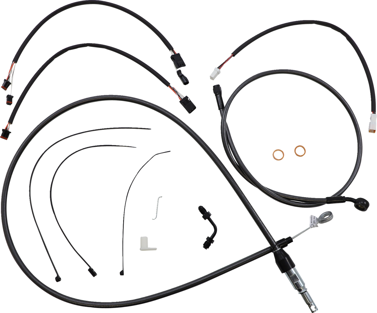 Kit de instalación de manillar de diseño Black Pearl™ - Kit de instalación de manillar de diseño Black Pearl™ - 15"-17" - FX '18-'24