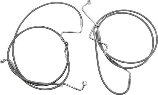 Kit de instalación de manillar XR - Kit de instalación de manillar XR - Colgadores Ape de 15"-17" - FLHR '21-'22 - Acero inoxidable/cromo