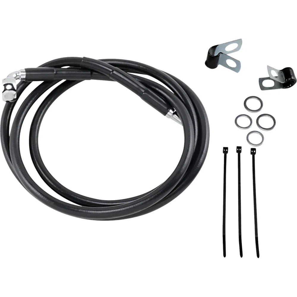 Kit de línea de freno de vinilo negro de longitud extendida