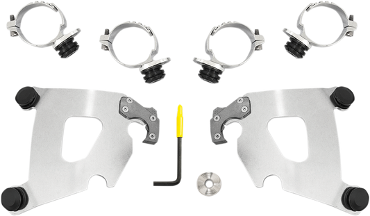 Kit de herrajes Cafe Fairing Trigger-Lock - Kit de montaje Cafe - Pulido - FXDL
