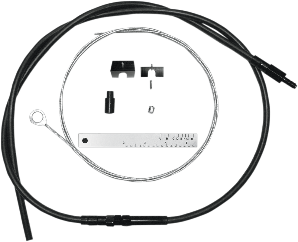 BYO™ Build Your Own™ Juego de cables de embrague - 80" - Sportster/Touring/Trike - Vinilo negro