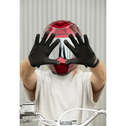 Guantes de carretera de cuero híbrido moto