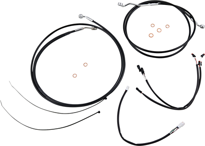 Kit de instalación de manillar XR - Kit de instalación de manillar XR - Perchas Ape de 15"-17" - FLTR '17-'20 - Negro/Cromo
