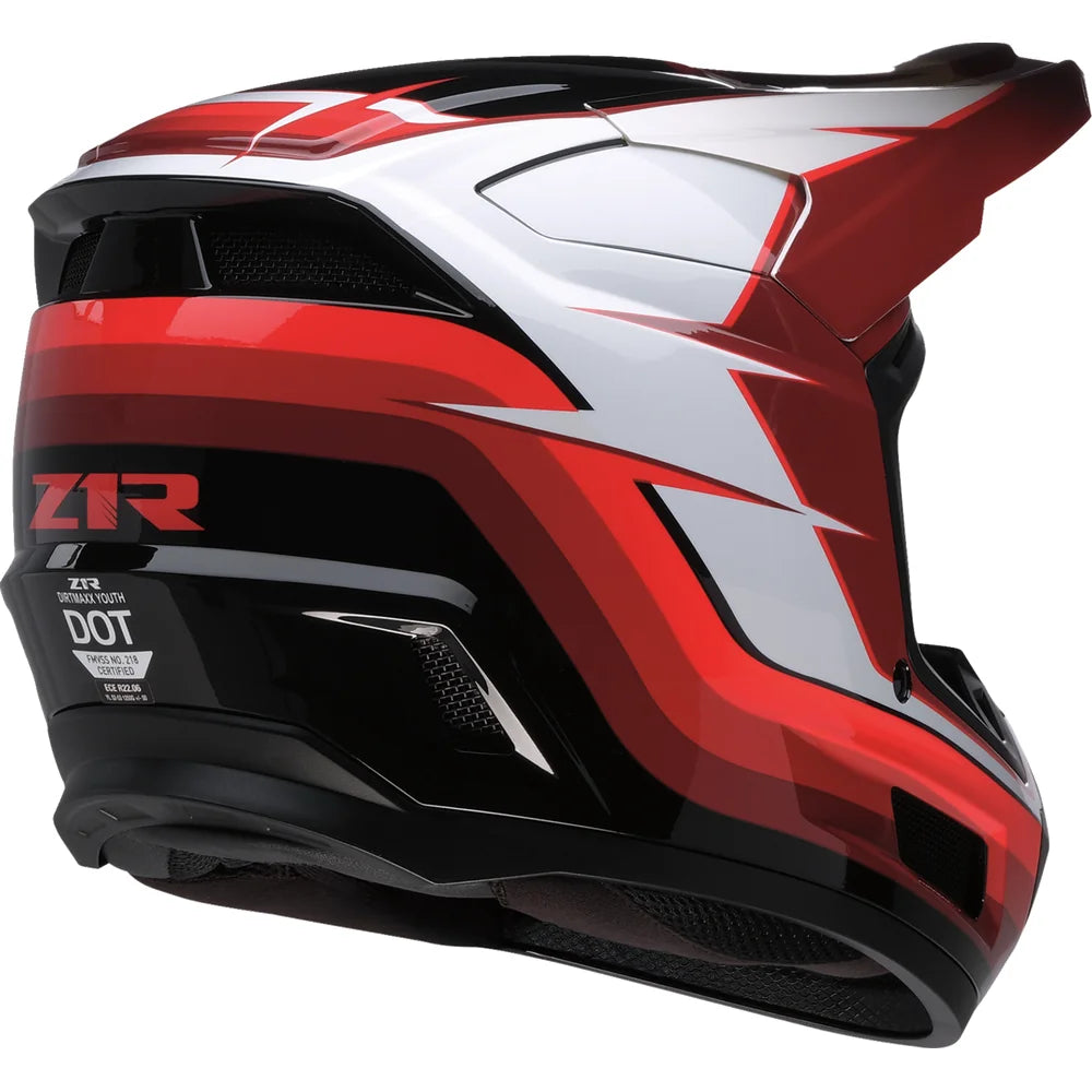 Casco Z1R Youth Dirt Maxx Vortex Red/White