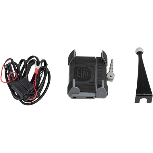Soporte para smartphone/gps con cargador