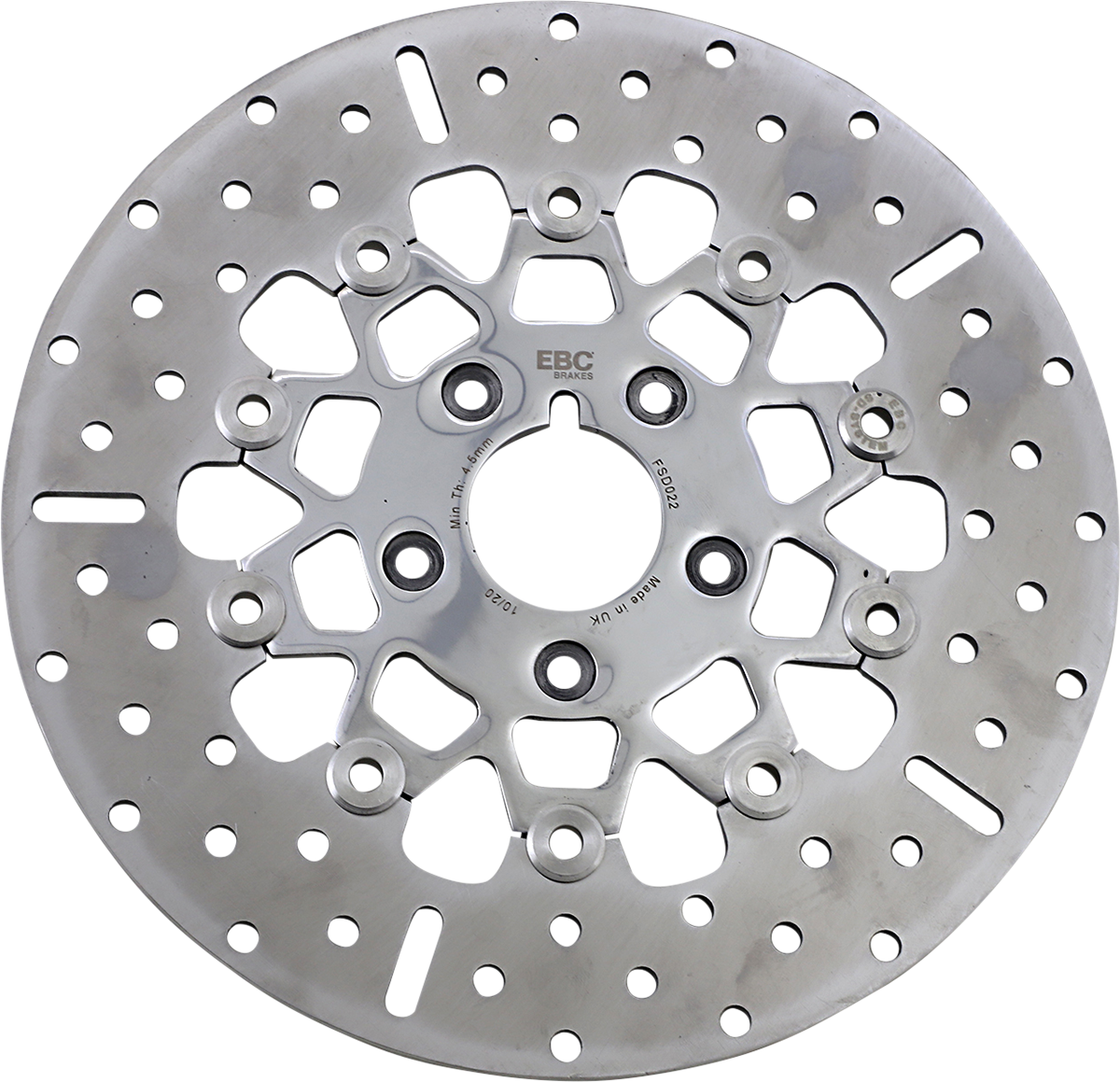 Rotor de freno delantero de acero inoxidable serie FSD para Big Twins - Rotor de freno - Soporte pulido