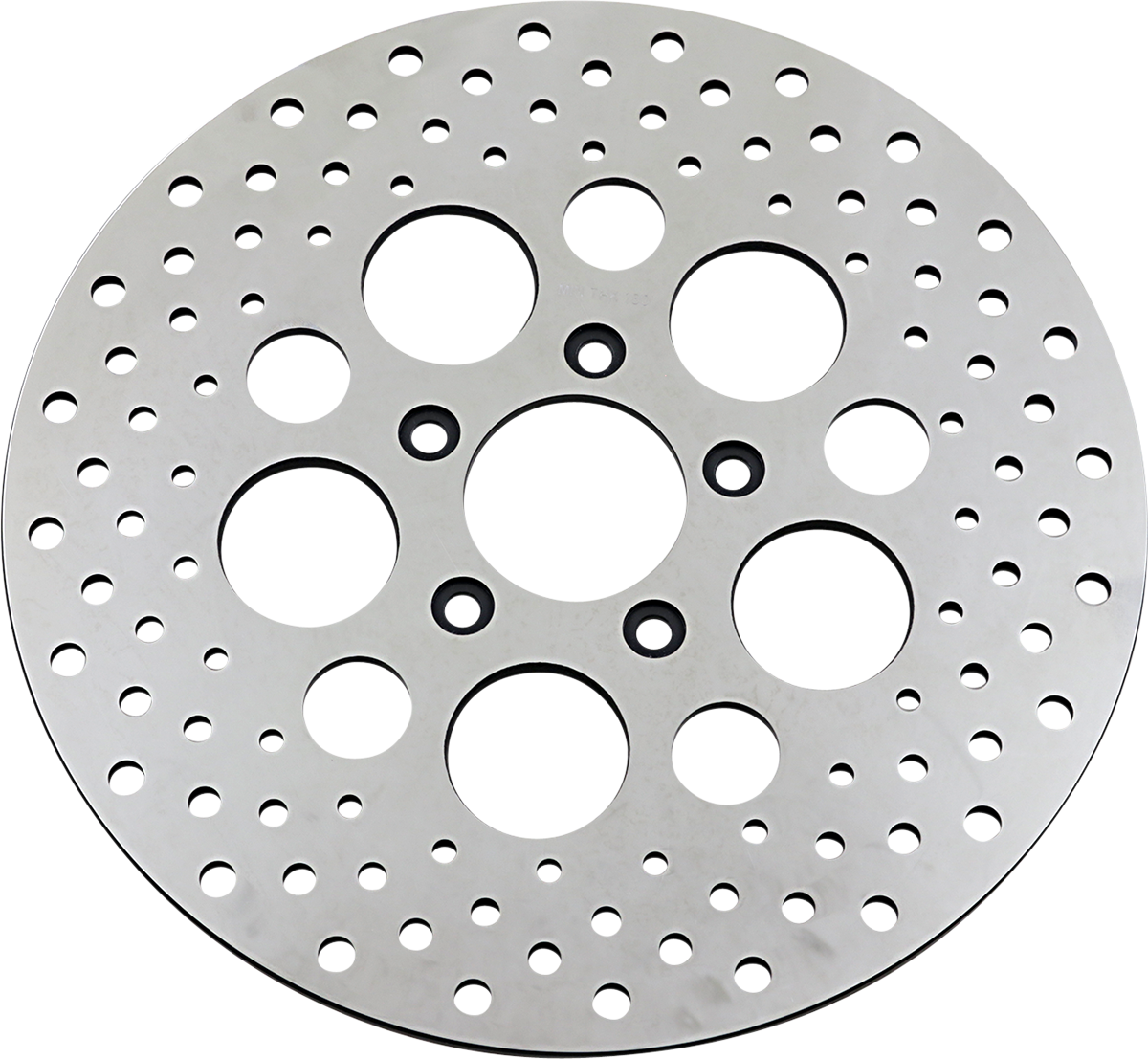 Rotor de freno perforado de acero inoxidable pulido