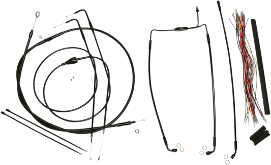 Kit de instalación de manillar XR - Kit de instalación de manillar XR - Colgadores Ape de 12"-14" - FLH '96-'06 - Negro