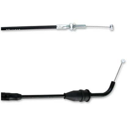 Cable del acelerador de vinilo negro.