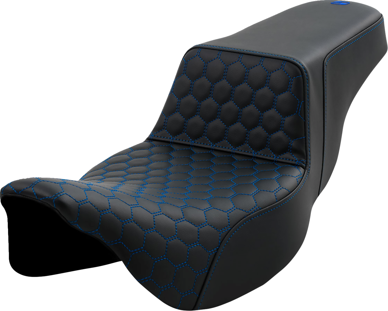 Asiento elevado tipo panal - Asiento elevado - Panal - Alcance extendido - Costuras azules - FL '08-'23