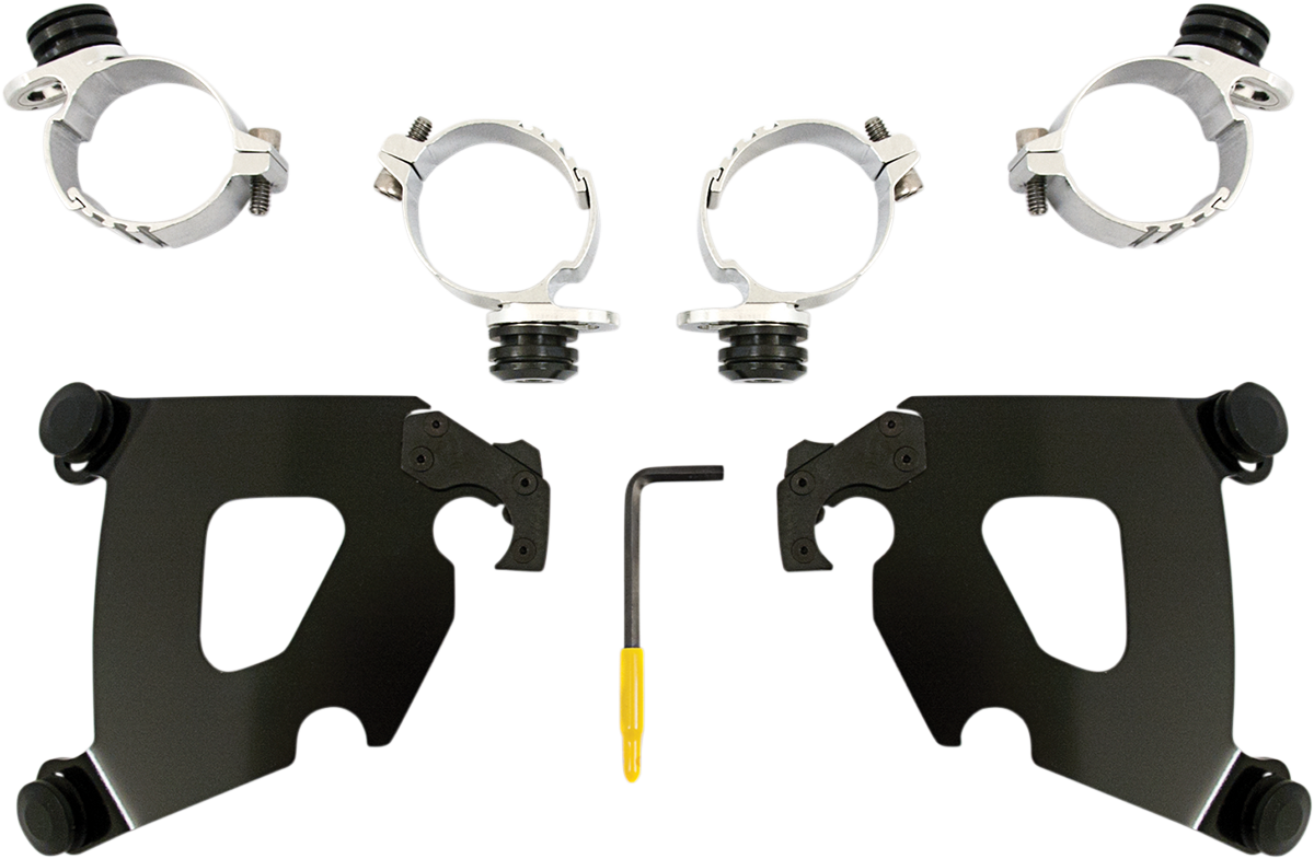 Kit de herrajes Cafe Fairing Trigger-Lock - Kit de montaje Cafe - Negro - FX