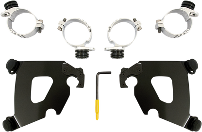 Kit de herrajes Cafe Fairing Trigger-Lock - Kit de montaje Cafe - Negro - FX