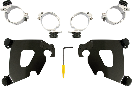 Kit de herrajes Cafe Fairing Trigger-Lock - Kit de montaje Cafe - Negro - FX