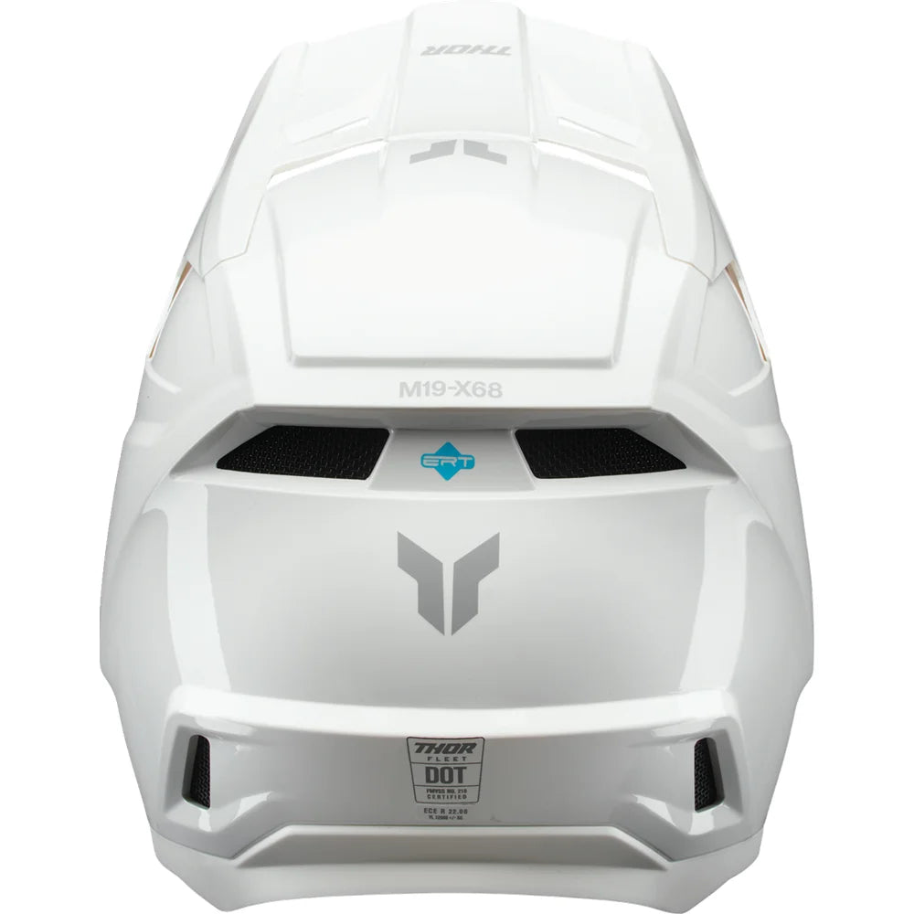 Casco juvenil fleet whiteout blanco brillante