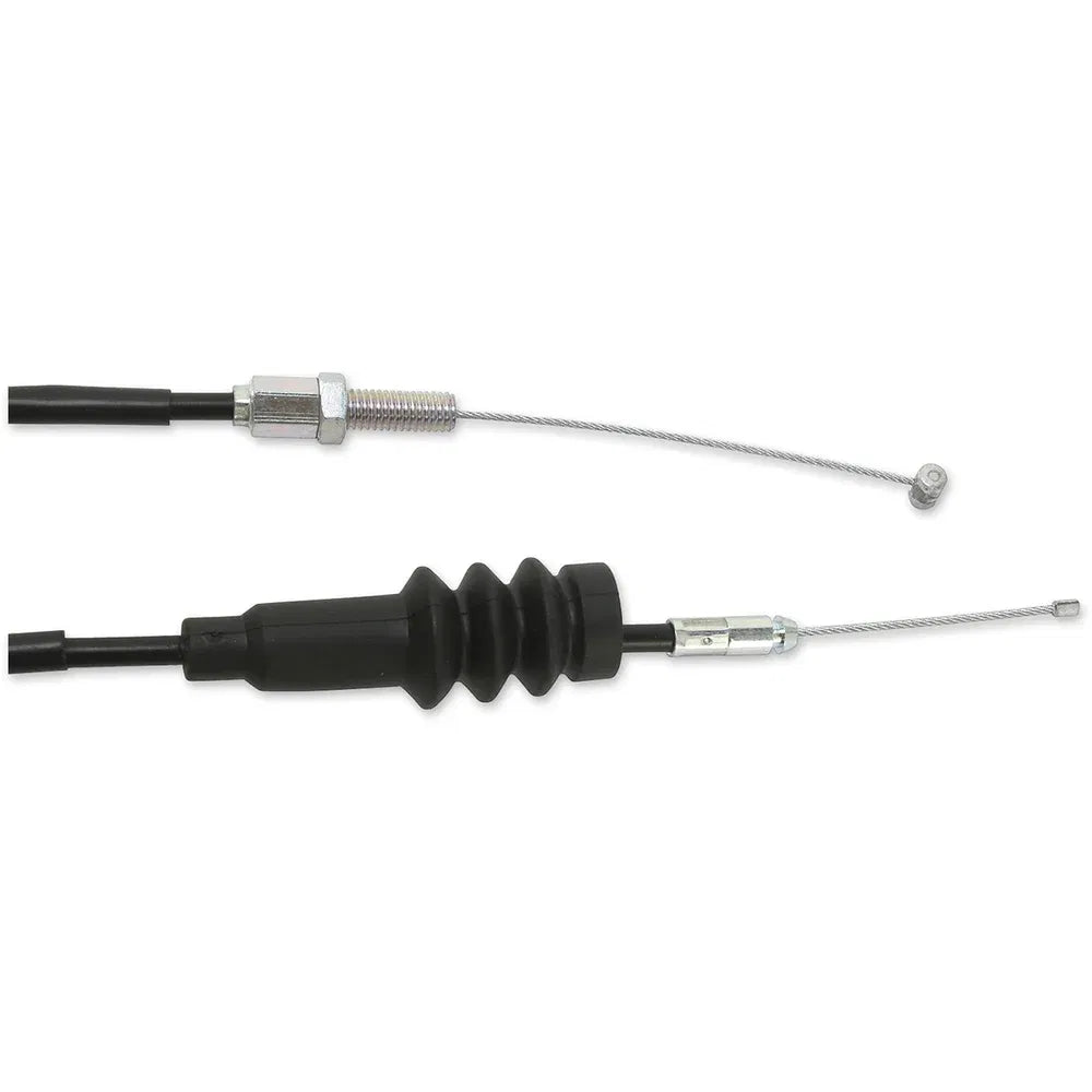 Cable del acelerador de vinilo negro.