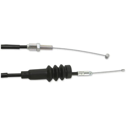 Cable del acelerador de vinilo negro.