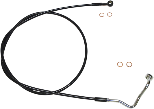 Línea de freno superior inoxidable XR - Línea de freno - Superior - ABS - Negro