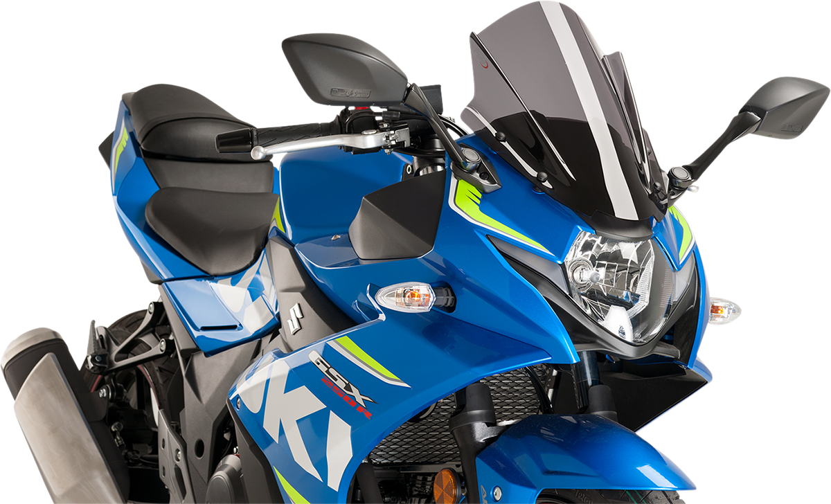Parabrisas Z-Racing - Parabrisas de carrera - 14-3/8" - Ahumado oscuro - Suzuki