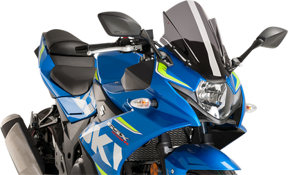Parabrisas Z-Racing - Parabrisas de carrera - 14-3/8" - Ahumado oscuro - Suzuki