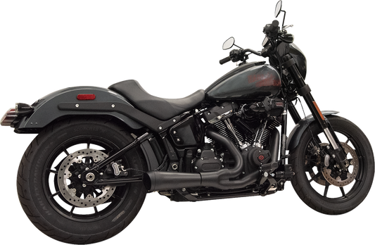 Sistema de escape The Ripper 2 en 1 - Sistema de escape Ripper 2 en 1 con silenciador megáfono - Corto - Negro - 49 estados - M8 Softail