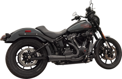 Sistema de escape The Ripper 2 en 1 - Sistema de escape Ripper 2 en 1 con silenciador megáfono - Corto - Negro - 49 estados - M8 Softail