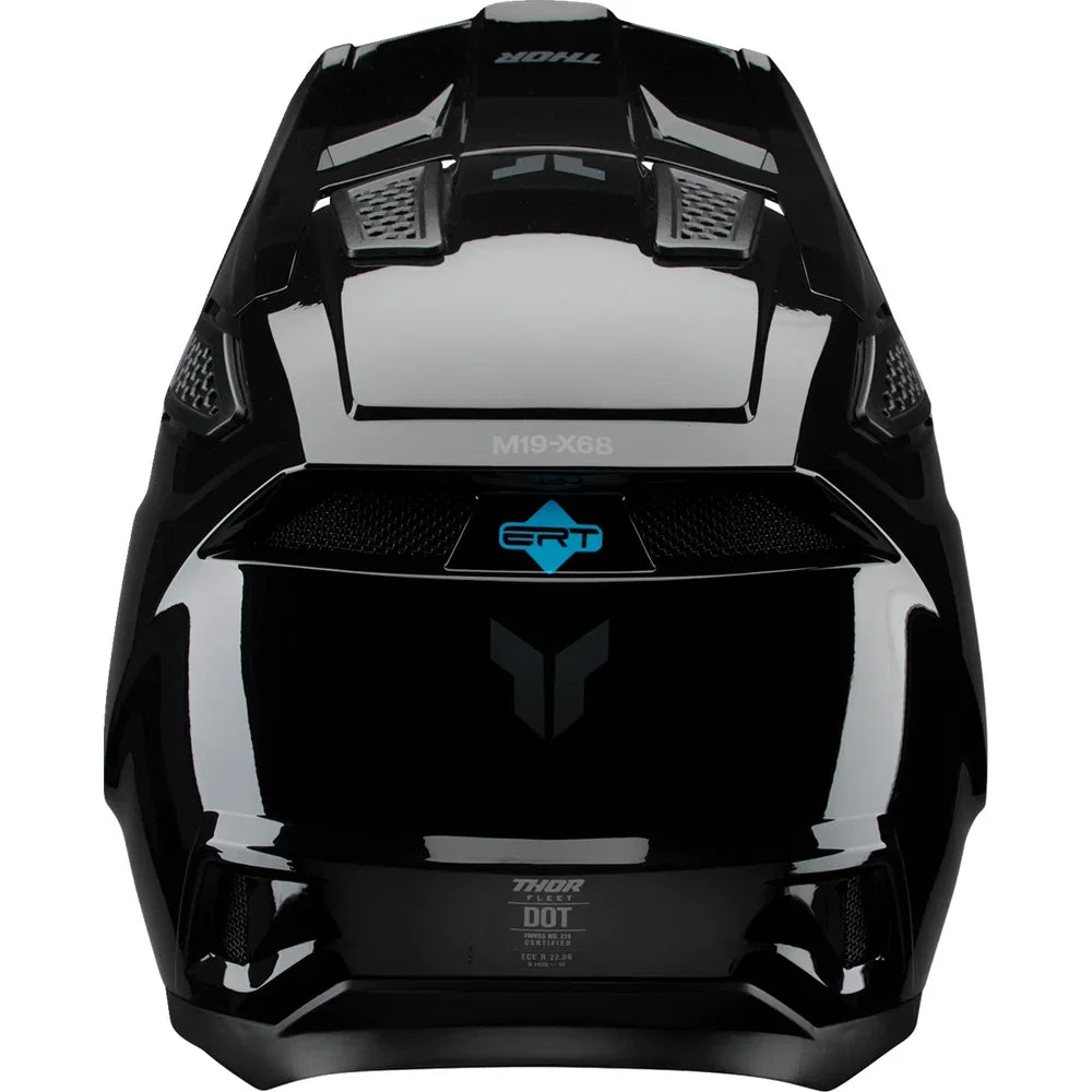 Casco fleet blackout negro brillante