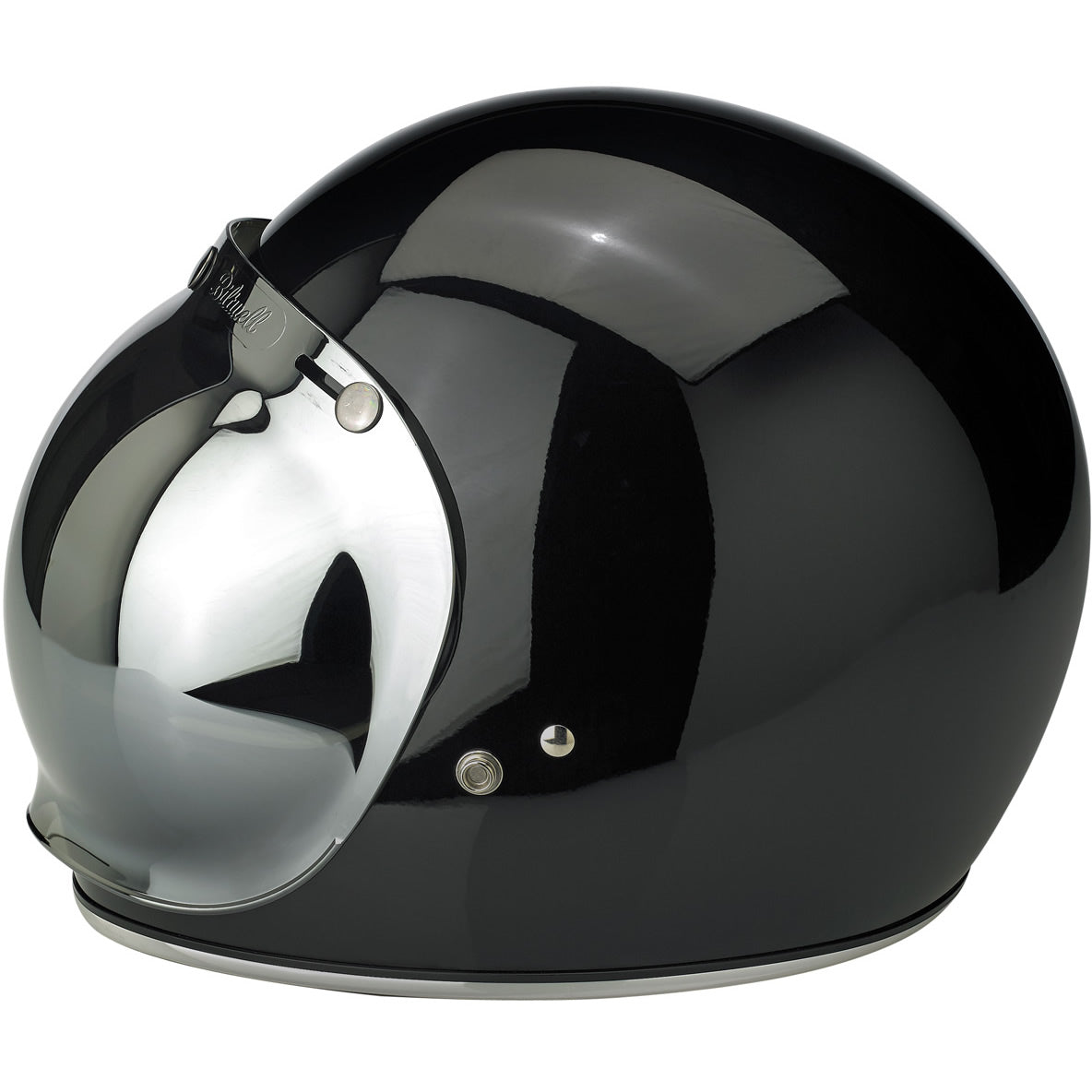 Burbuja de 3 broches para casco Biltwell - espejo cromo