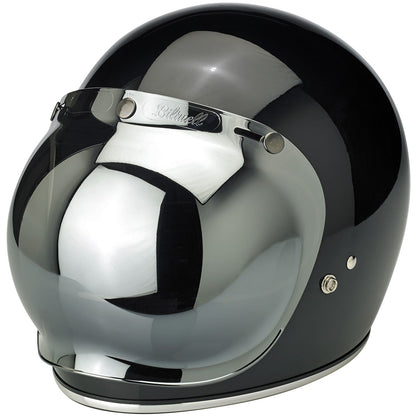 Burbuja de 3 broches para casco Biltwell - espejo cromo