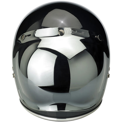 Burbuja de 3 broches para casco Biltwell - espejo cromo