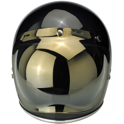 Burbuja de 3 broches para casco Biltwell - espejo dorado