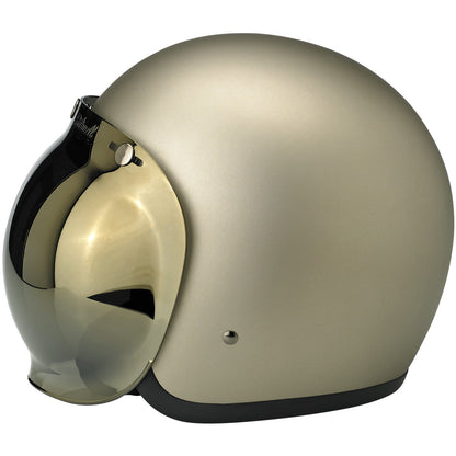 Burbuja de 3 broches para casco Biltwell - espejo dorado