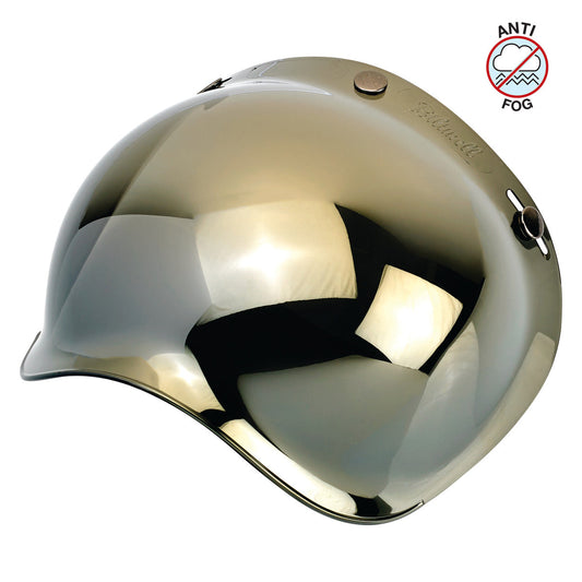 Burbuja de 3 broches para casco Biltwell - espejo dorado