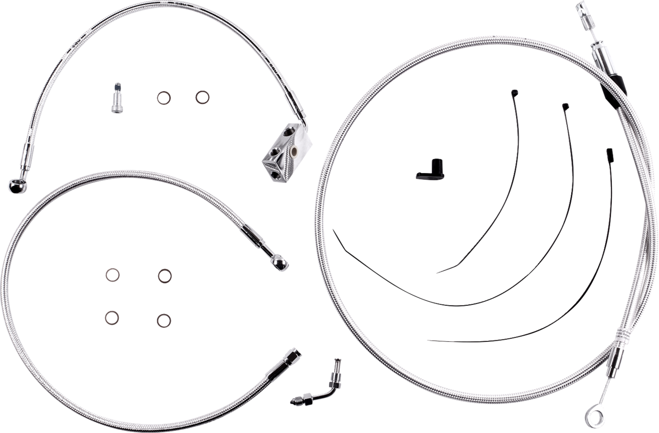 Kit de instalación de manillar de diseñador Sterling Chromite II® - Kit de instalación de manillar de diseñador Sterling Chromite II® - 6" - Softail '18-'24