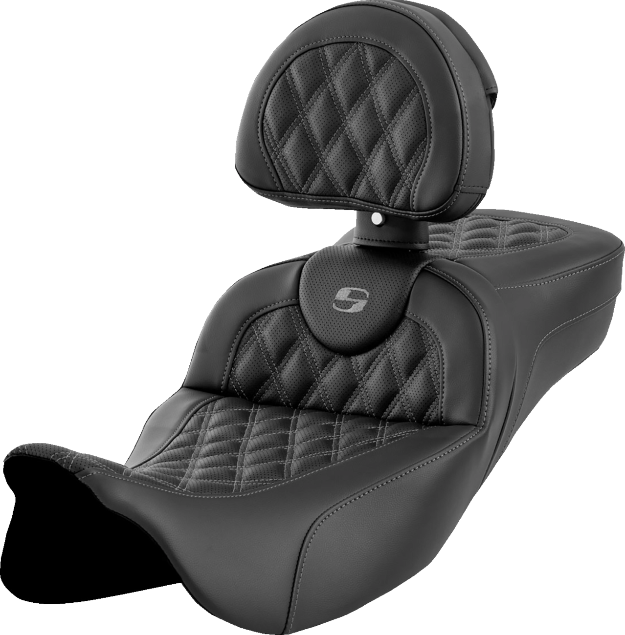 Asiento de alcance extendido Roadsofa™ - Asiento de alcance extendido Roadsofa™ - Costura de celosía - Costura gris oscuro - con respaldo - FL '08-'24