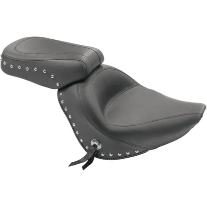 Asiento individual de vinilo con tachuelas, sin respaldo