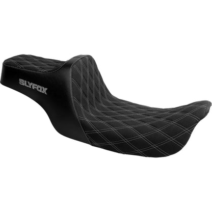 Asiento SLYFOX High Noon Double Diamond Silver Logo Silver Stitch FLH/FLT '97-'07