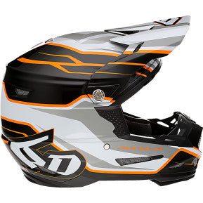 Casco 6D ATR-2 - Phase Blanco/Naranja