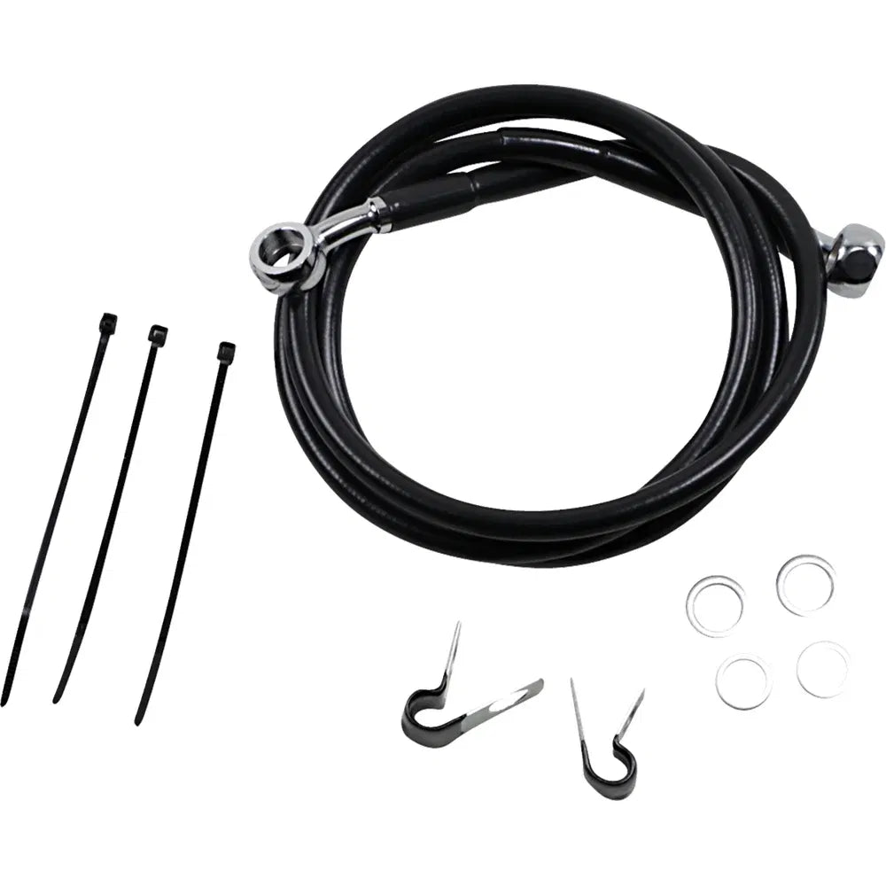 Kit de línea de freno de vinilo negro de longitud extendida