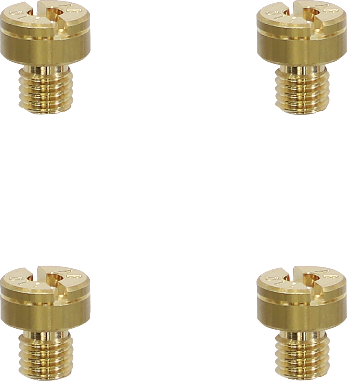 Jets principales con cabezal ranurado estilo Mikuni (prefijo SJ) de A-Bax Precision - Jets principales con cabezal ranurado estilo Mikuni (prefijo SJ) de precisión A-Bax - #157.5 - Paquete de 4