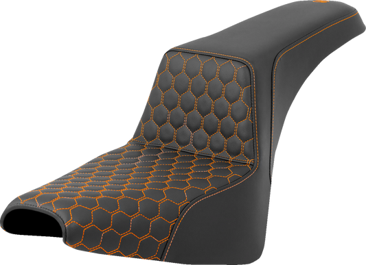 Asiento elevador tipo panal - Asiento elevador - Panal - Costuras naranjas - FXBB/FXST '18-'24