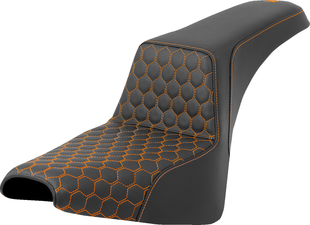 Asiento elevador tipo panal - Asiento elevador - Panal - Costuras naranjas - FXBB/FXST '18-'24